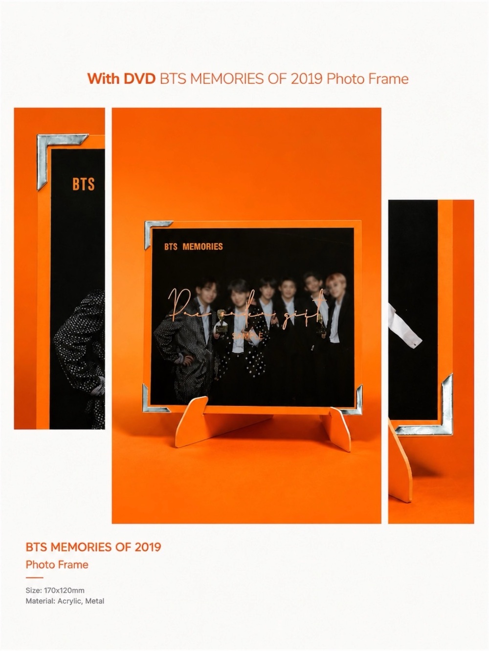 BTS MEMORIES OF 2019 DVD PRE-ORDER GIFT PHOTO FRAME - BRAND NEW, SEALED